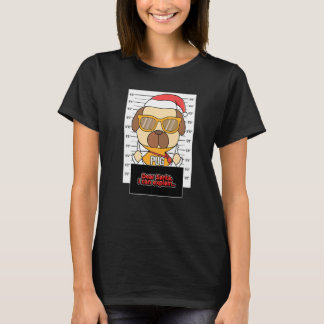 Camiseta Querido Santa Puedo Explicar Pug Delincuente Navid