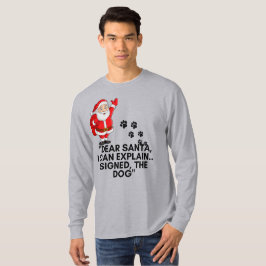 Camiseta Querido Santa Puedo Explicar Taza Divertida de Nav