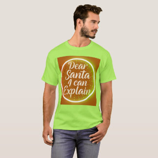 Camiseta Querido Santa Puedo Explicar – Tipografía Divertid