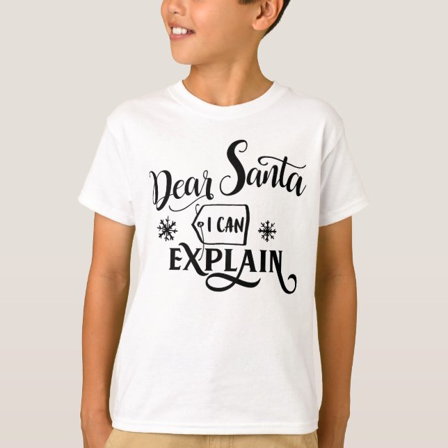 Camiseta Querido Santa, puedo explicarlo (Anverso)