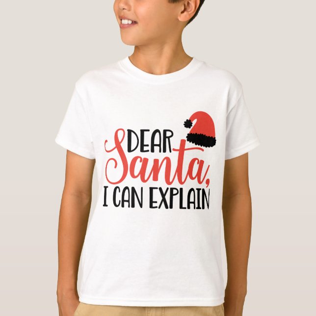 Camiseta Querido Santa, puedo explicarlo (Anverso)