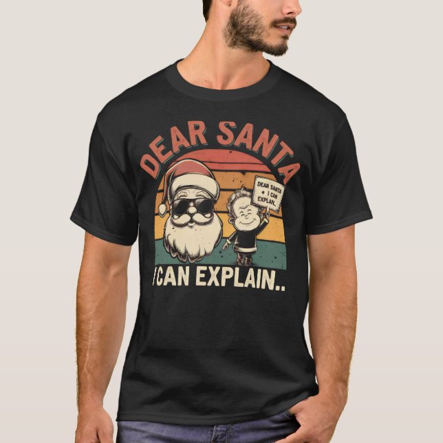 Camiseta Querido Santa, puedo explicarlo (Anverso)
