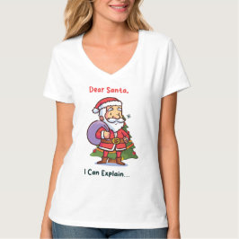 Camiseta Querido Santa, puedo explicarlo - Navidades divert
