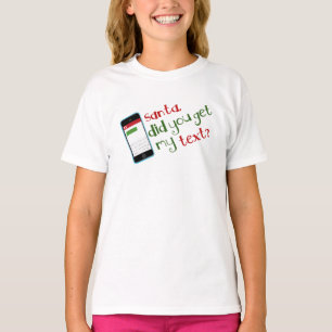 Camiseta Querido Santa Recibiste Mi Mensaje De Texto