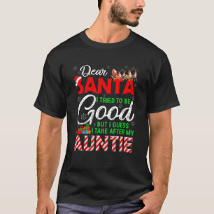 Camiseta Querido Santa Traté De Ser Bueno Pero Me Parezco A