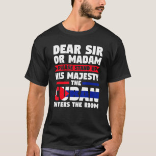 Camiseta querido señor o señora, levántate cubano, entra a 