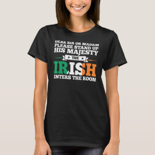 Camiseta querido señor o señora, levántate irlandés Ire