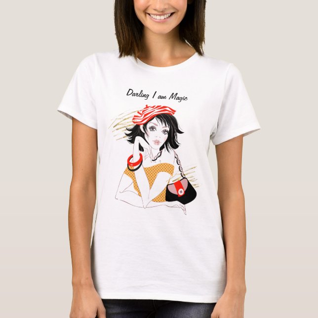 Camiseta Querido, soy una cita de actitud mágica (Anverso)
