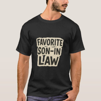 Camiseta Querido yerno divertido nota de rescate recorte de