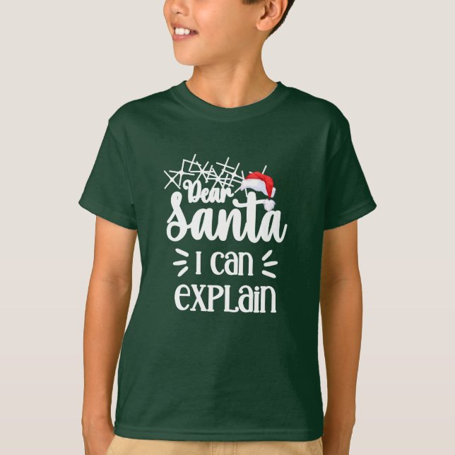Camiseta Queridos Navidades divertidos de los niños de Unis (Anverso)