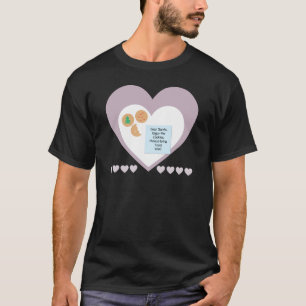 Camiseta Queridos Santa Cookies Traen Juguetes Corazón Púrp