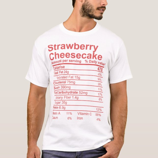 Camiseta Quesecake de fresa (Anverso)