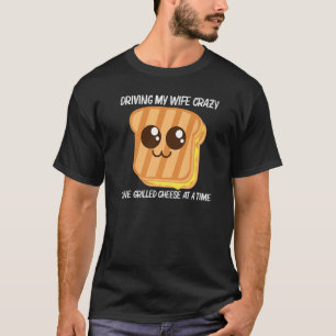Camiseta Queso A La Parrilla Para Los Hombres Pan De Tostad