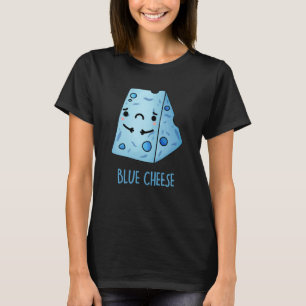 Camiseta Queso azul Funny Sad Pun Dark BG