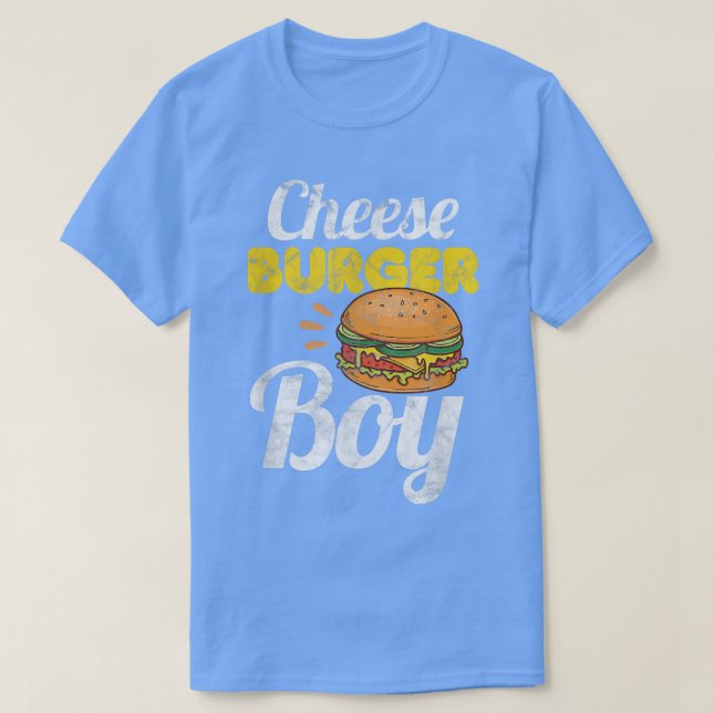 Camiseta Queso Burger Boy Hamburger Burger con problemas (Diseño del anverso)