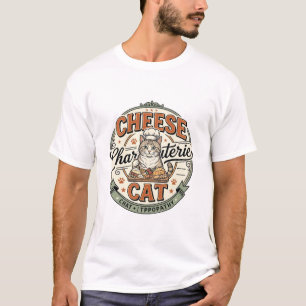 Camiseta Queso Charcutería Gato Queso Charcutería Gato Vint