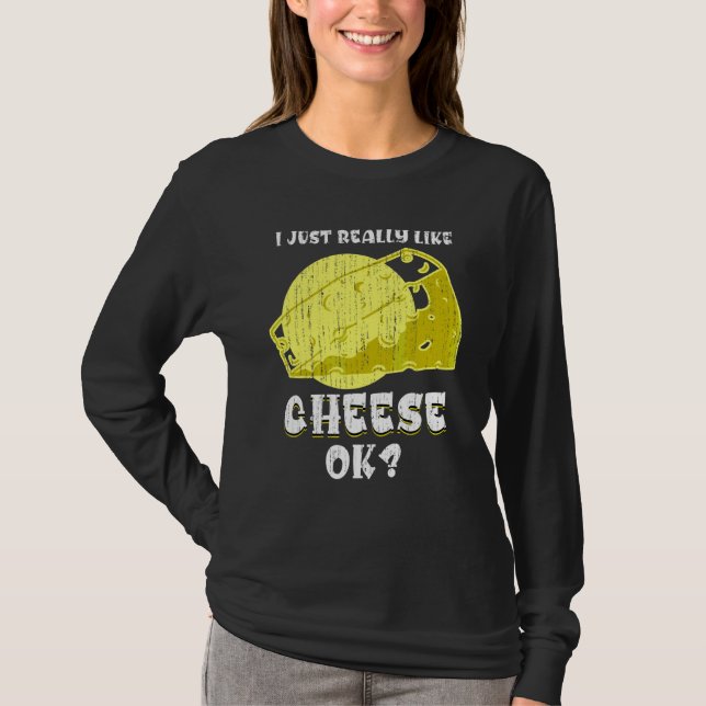Camiseta Queso Cheddar para Aficionados a la Comida   Queso (Anverso)