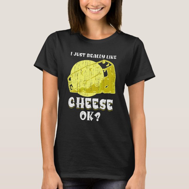 Camiseta Queso Cheddar para Aficionados a la Comida   Queso (Anverso)