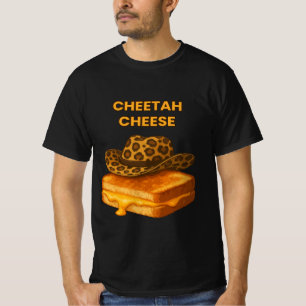 Camiseta Queso Cheetah Chiste de Queso a la Parrilla Sombre