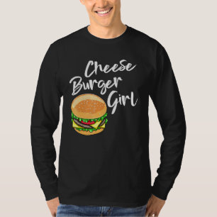 Camiseta Queso Chica de hamburguesa alimentos Ama a las muj