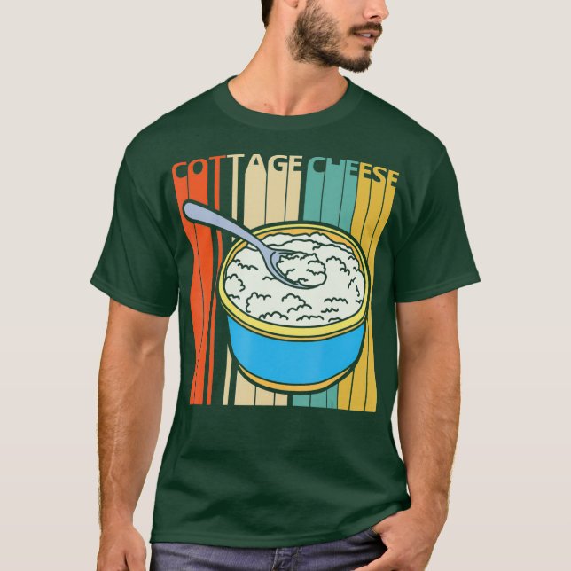 Camiseta Queso de algodón retro vintage (Anverso)