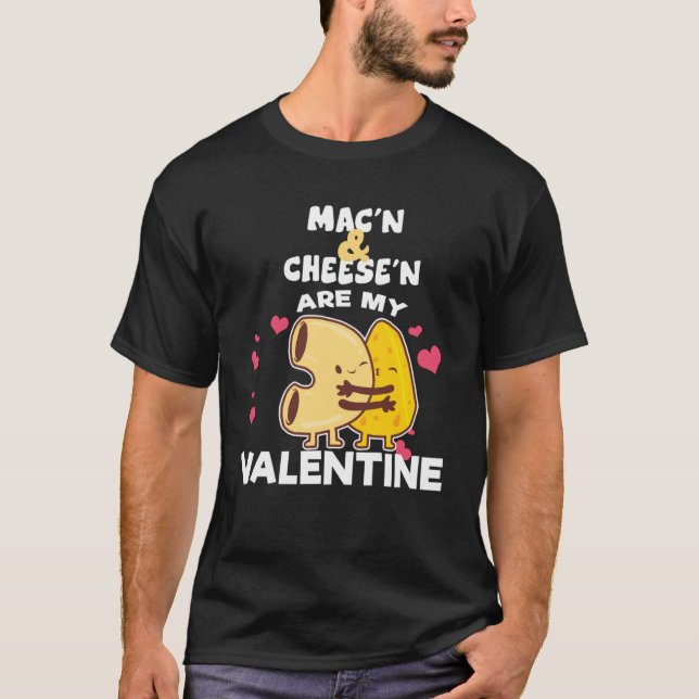 Camiseta Queso de Macn es mi queso de Valentine Macaroni (Anverso)
