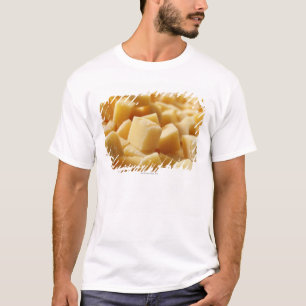 Camiseta Queso de Reggiano del parmesano en cubos