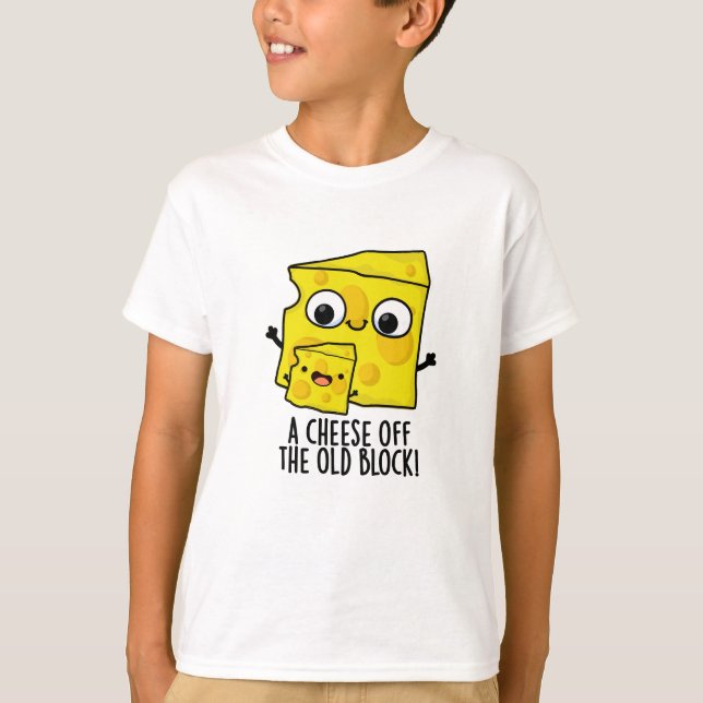 Camiseta Queso Del Antiguo Bloque Gracioso Bollo De Comida (Anverso)