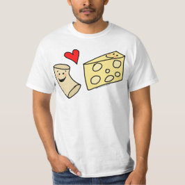 Camiseta Queso del corazón del mac, macarrones de la