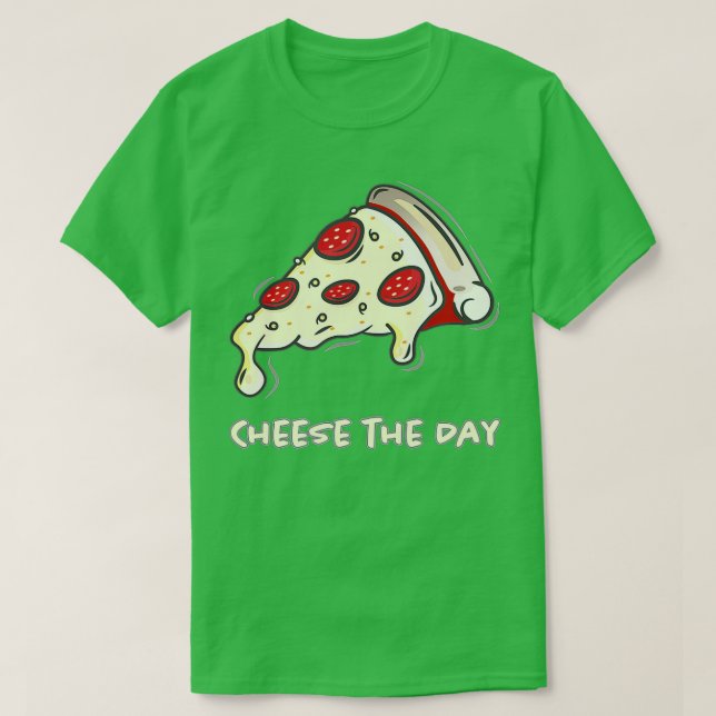 Camiseta Queso El Día Del Queso Pizza El Día Pizza (Diseño del anverso)