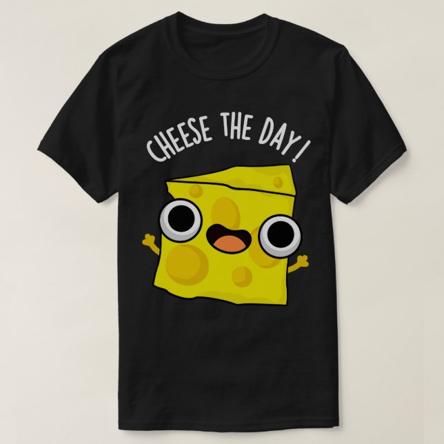 Camiseta Queso El Día Graciosos Puntitos De Comida (Diseño del anverso)
