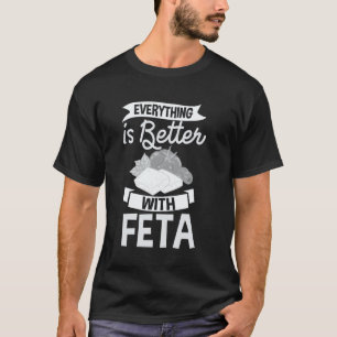 Camiseta Queso Feta Divertida Comida Griega Vegana 1