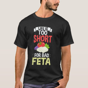 Camiseta Queso Feta Divertida Comida Griega Vegana 2