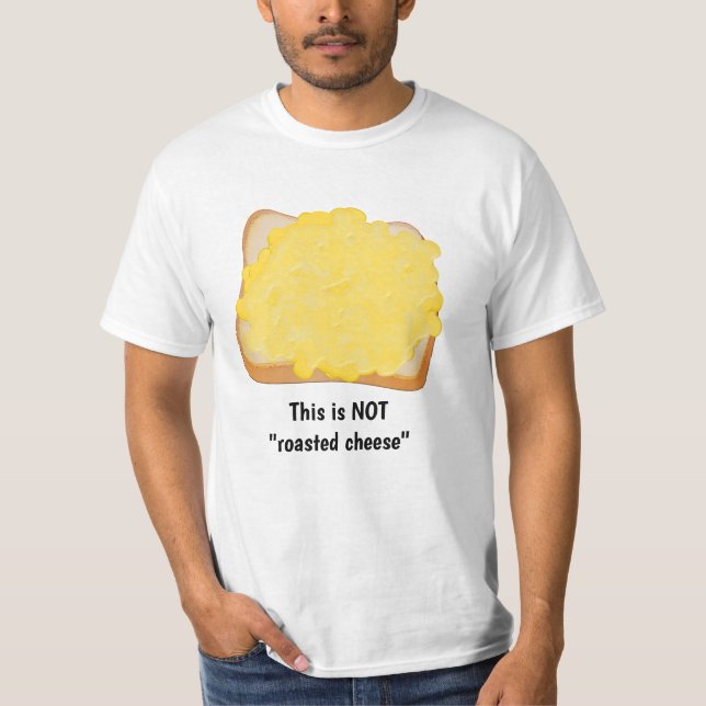 Camiseta Queso fundido en tostada - aperitivo a la parrilla (Anverso)