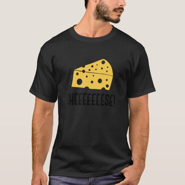 Camiseta Queso Irónico Cita Comida Ecológica Queso Fabrican (Anverso)