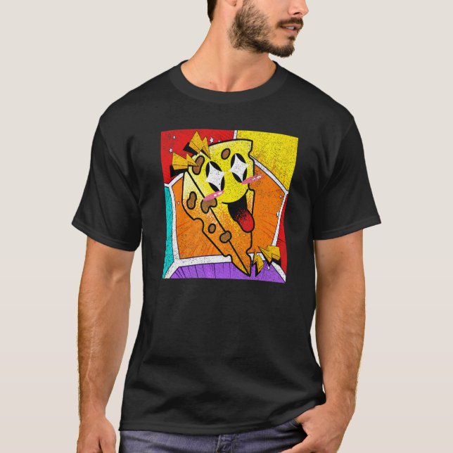 Camiseta Queso Lindo  Comida para Aficionados a la Comida Q (Anverso)