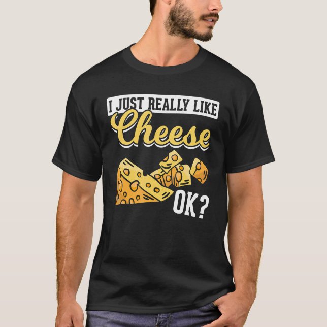 Camiseta Queso Me Gusta Mucho El Queso Ok (Anverso)