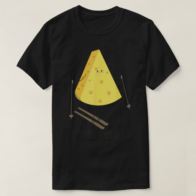Camiseta Queso suizo gracioso (Diseño del anverso)