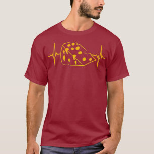 Camiseta Queso Wedge Heartbeat Granja lechera a la parrilla