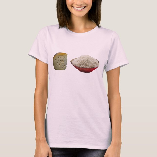Camiseta queso y arroz (Anverso)