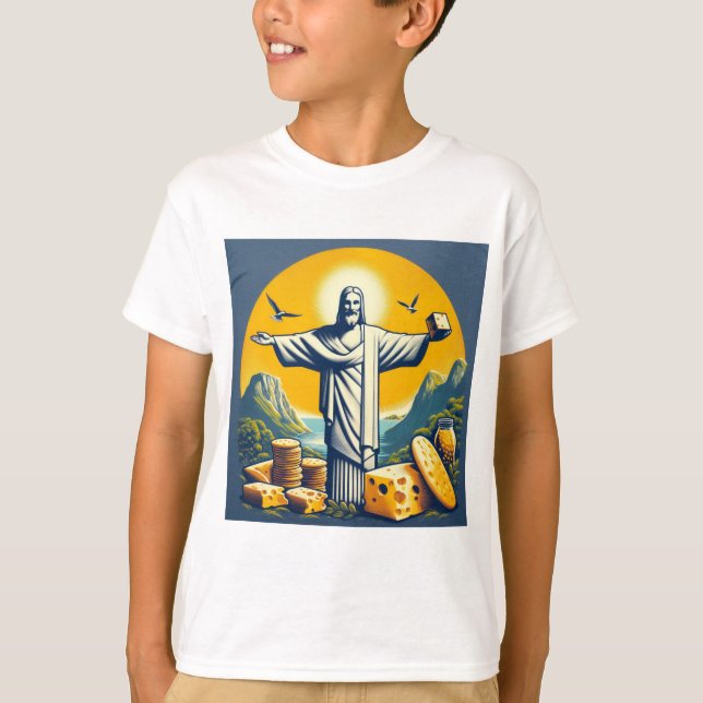 Camiseta ¡Queso y galletas! (Anverso)