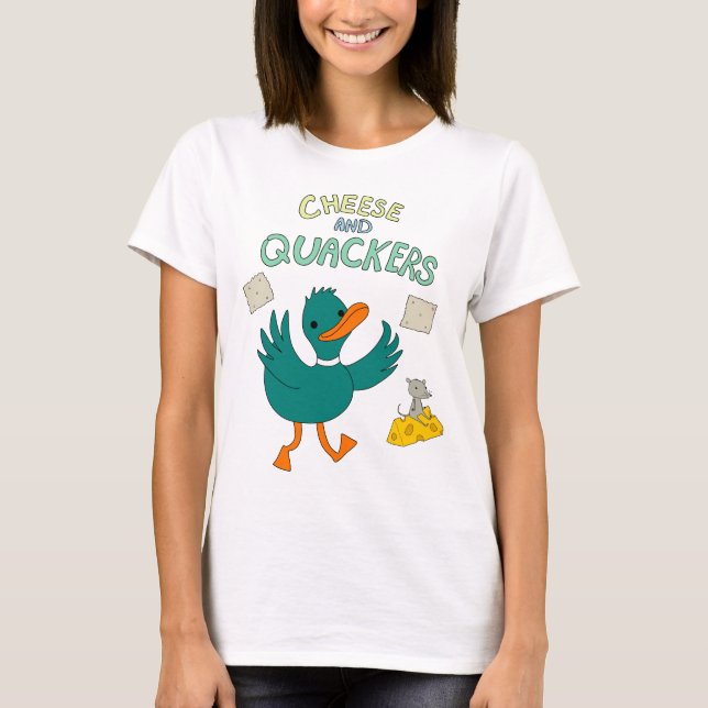 Camiseta Queso y Quackers (Anverso)