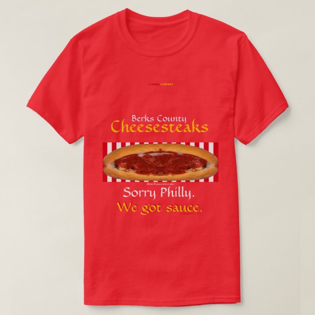 Camiseta Quesos del condado de Berks - Tenemos salsa. Camis (Diseño del anverso)