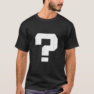 Camiseta Question Mark Square Font Punctuation Character 80