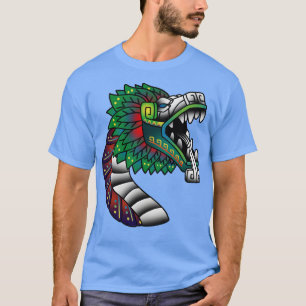 Camiseta Quetzalcoatl Antiguo Azteca Featheral Serpiente Ma
