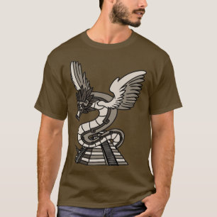 Camiseta Quetzalcoatl Antiguo Templo Maya Azteca Serpent En