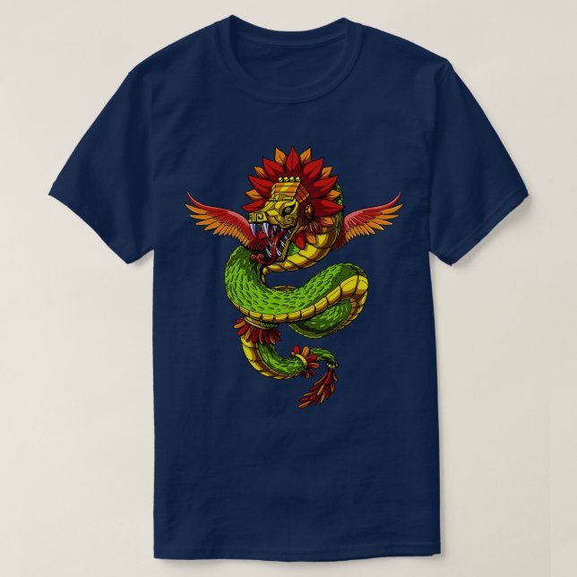 Camiseta Quetzalcoatl Aztec God (Diseño del anverso)