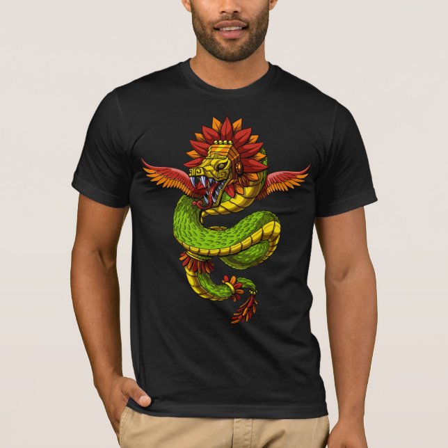 Camiseta Quetzalcoatl Aztec God (Anverso)