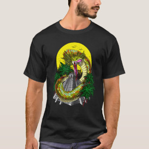Camiseta Quetzalcoatl Azteca Dios Antiguo Mito de las Pirám