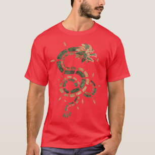 Camiseta Quetzalcoatl Azteca Featheral Inca Maya Serpent